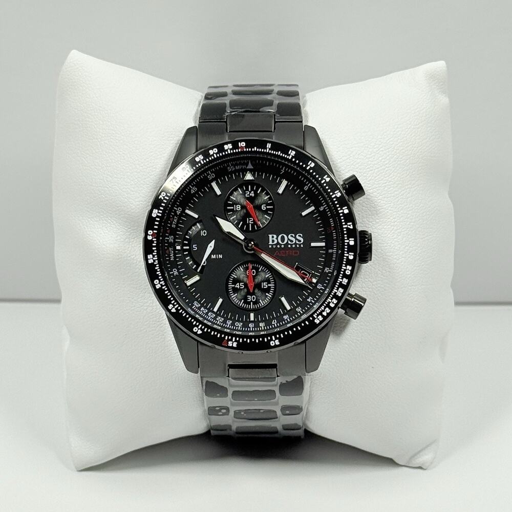 Hugo Boss Aero 1513771 Black Dial Black Stainless Steel Men’s Watch